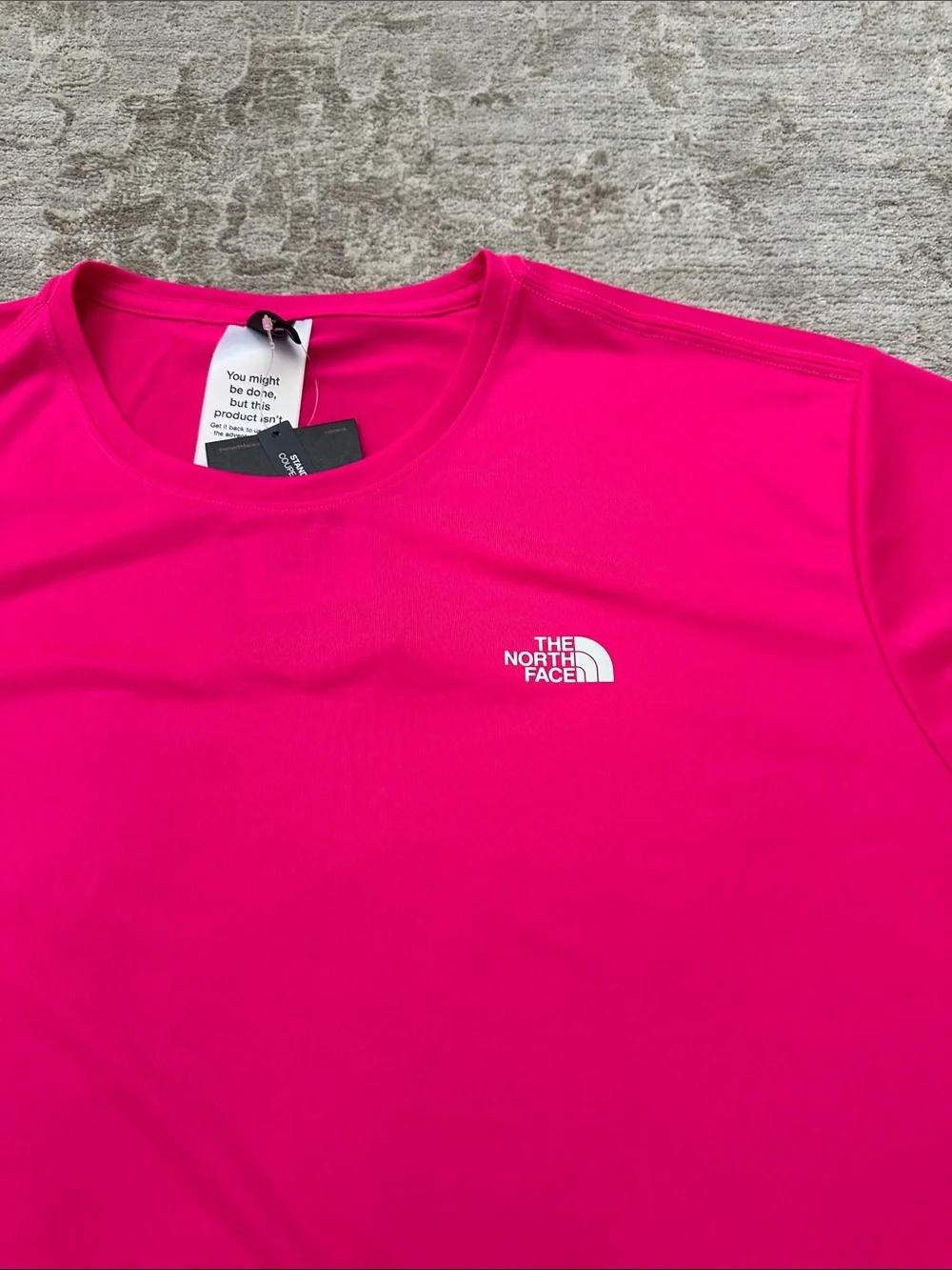 The North Face Men’s XL Elevation short sleeve pink glo colored t-shirt. NWT’s.